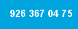 926 367 04 75